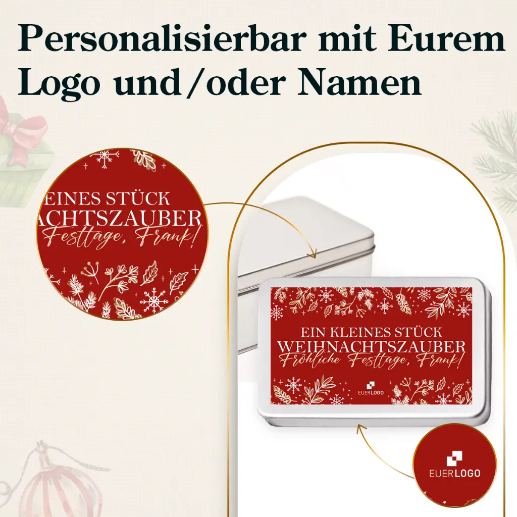 Geschenkdose "Kleiner Weihnachtszauber" - Christstollen