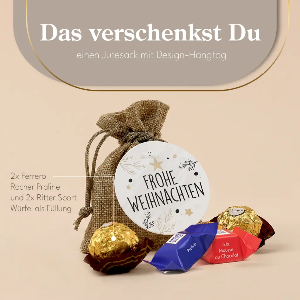 Weihnachtssäckchen - Lindt-Rocher-Mix