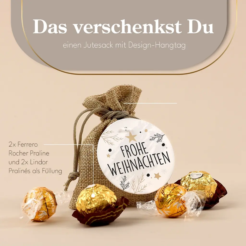 Weihnachtssäckchen - Lindt-Rocher-Mix