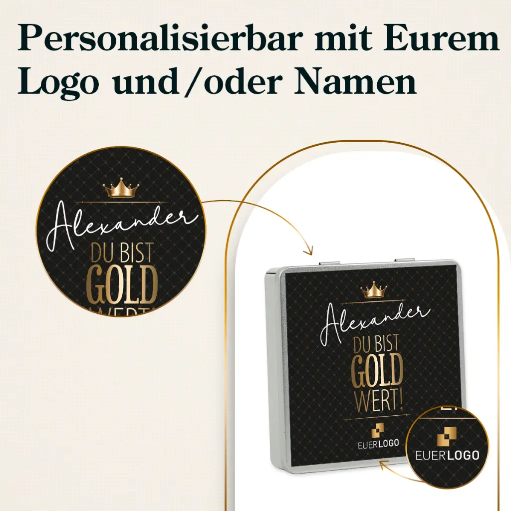 Du bist Gold wert - Ritter SPORT Dose