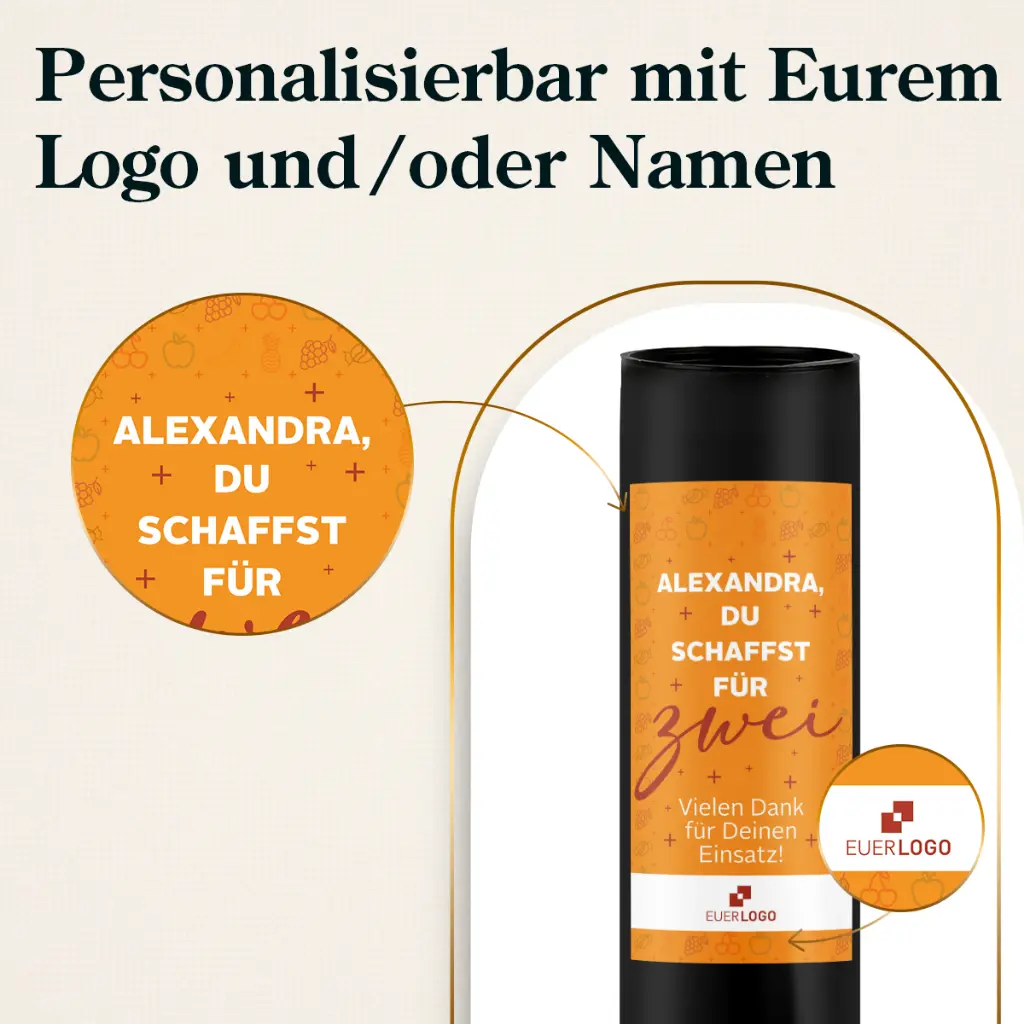 Geschenkhülse "Du schaffst für zwei" - Nimm2