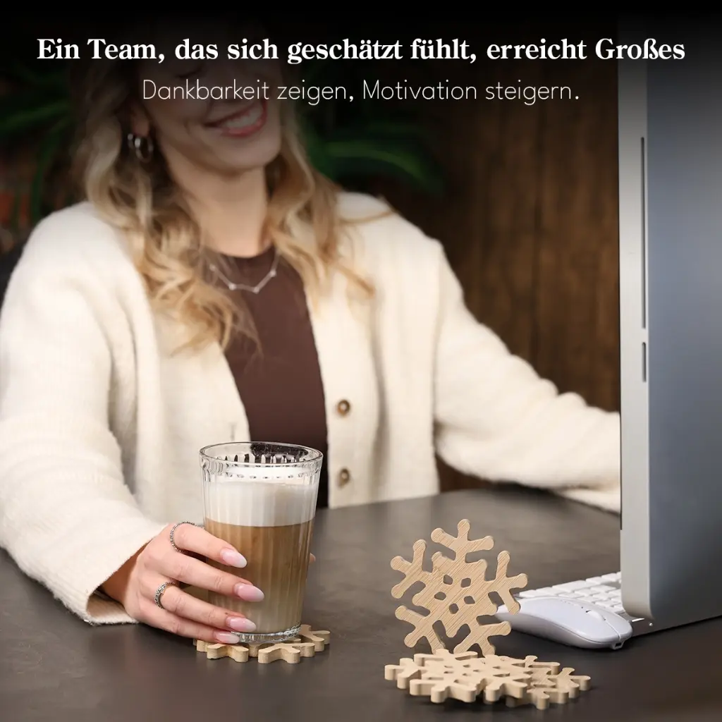 Holz-Untersetzer "Oh du fröhliche.."