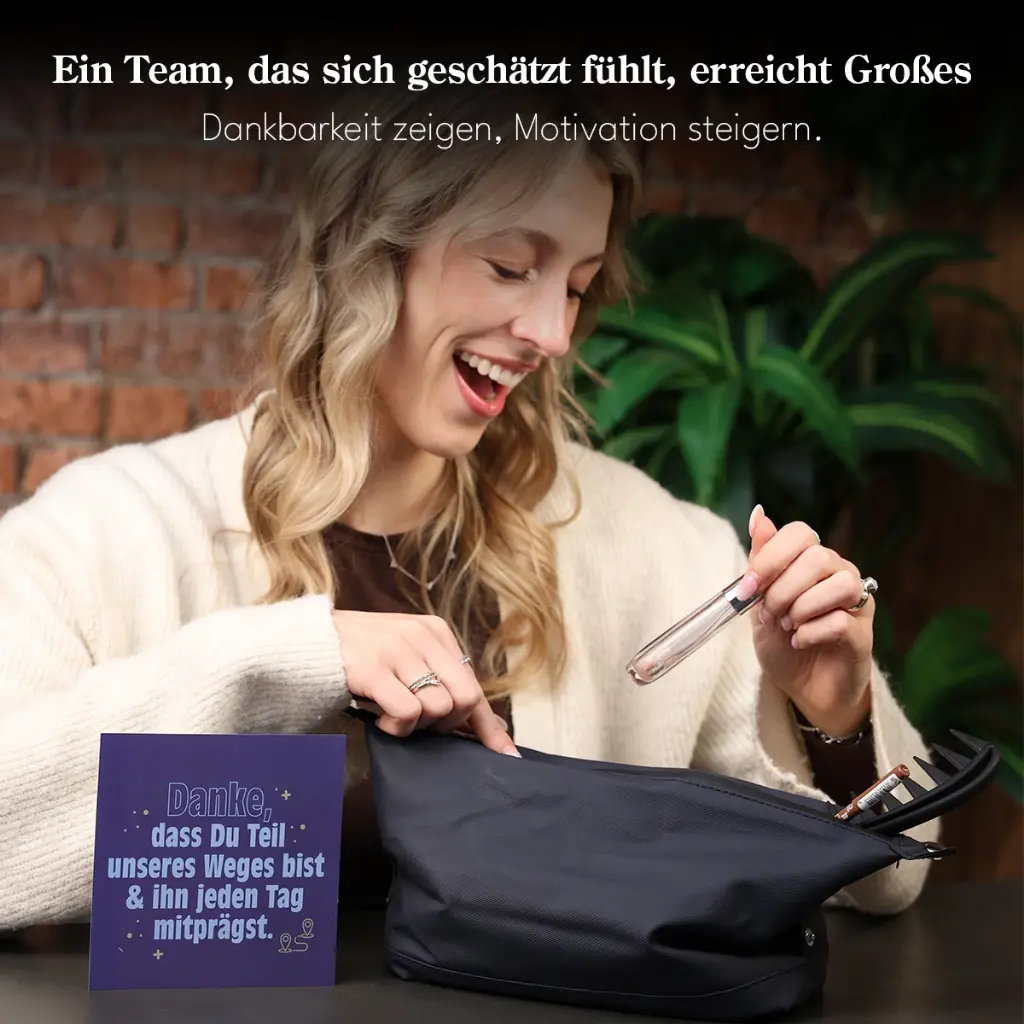 Kulturbeutel "Mit Dir sind wir immer auf Kurs!"