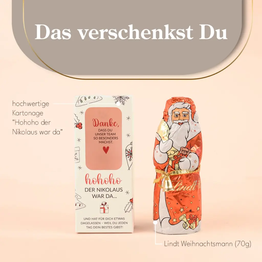 Schokonikolaus "Hohoho, der Nikolaus war da..." - Lindt