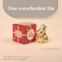 "Du bist ein Geschenk" - Lindt Goldhase
