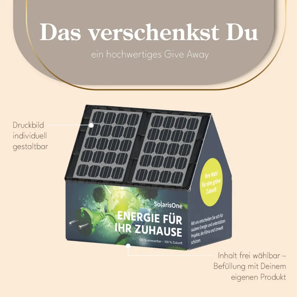 3D-Präsent Haus, zum Selbstbefüllen