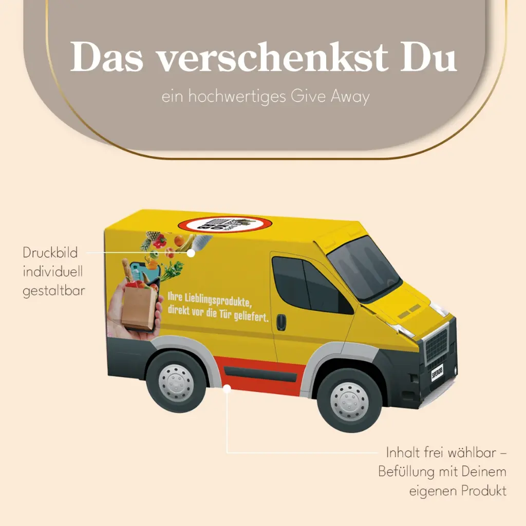 3D-Präsent Transporter, zum Selbstbefüllen