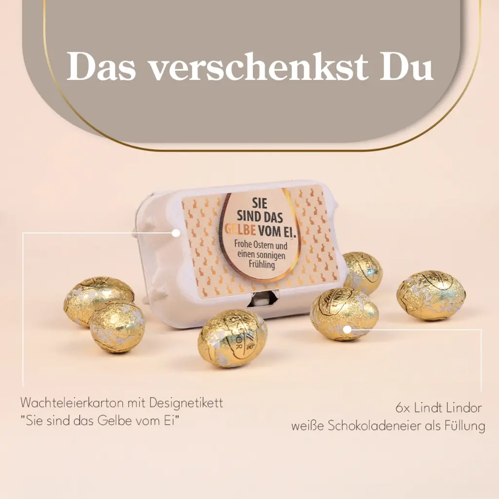 Sie sind das Gelbe vom Ei – Lindt Sixpack