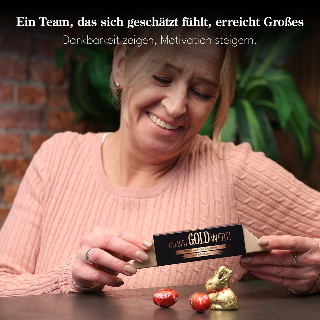 Geschenkverpackung "Gold wert" - Ostern