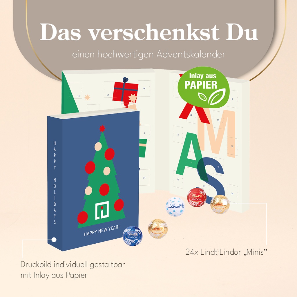 3D Adventskalender "Container" mit Milka Schokolade