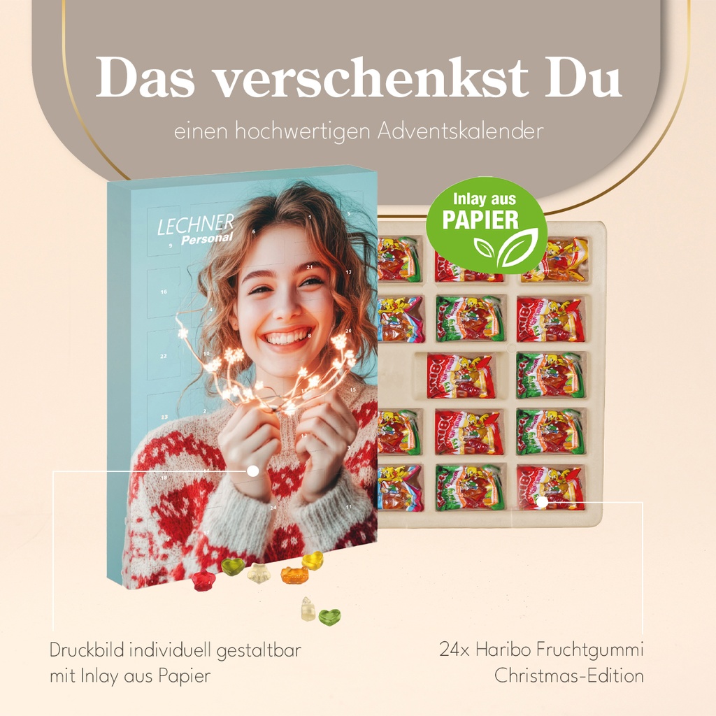 3D Adventskalender "Container" mit Milka Schokolade