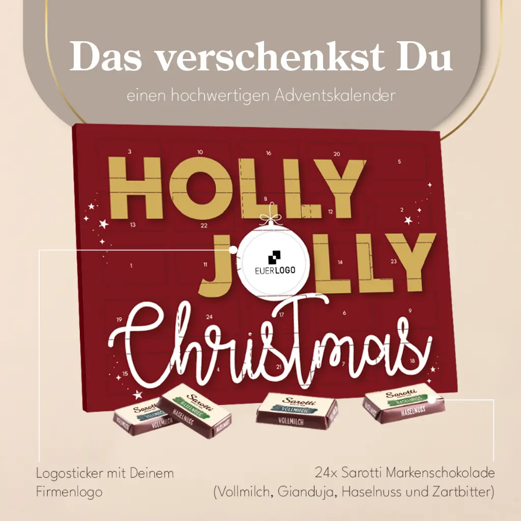 Tischkalender Sarotti mit Logo