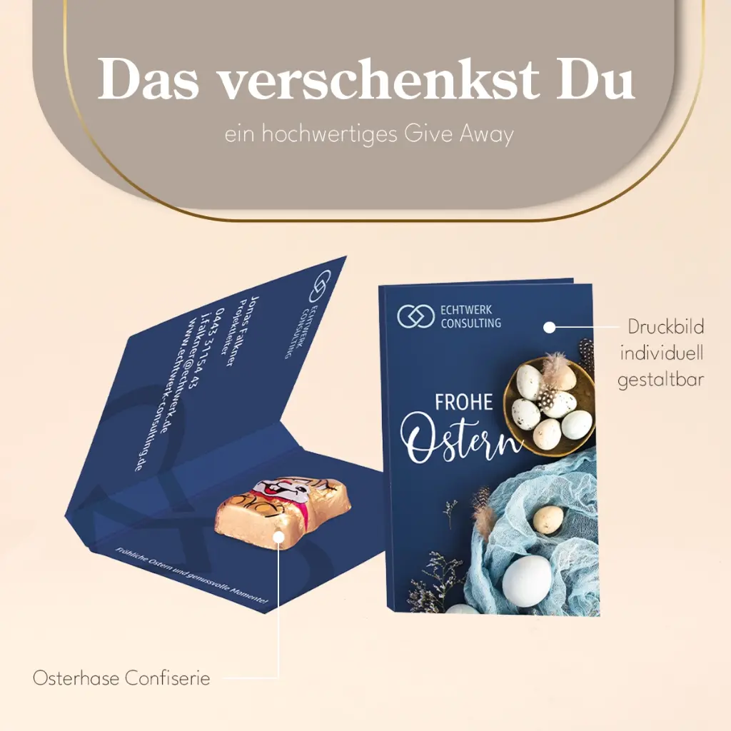 Werbekarte Osterhase