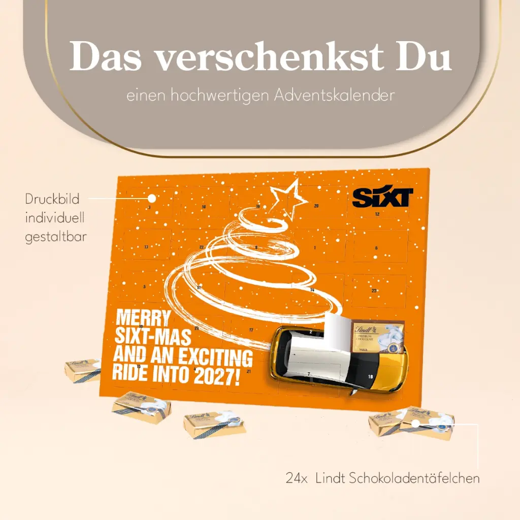 Tisch-Adventskalender Lindt Select Edition Organic