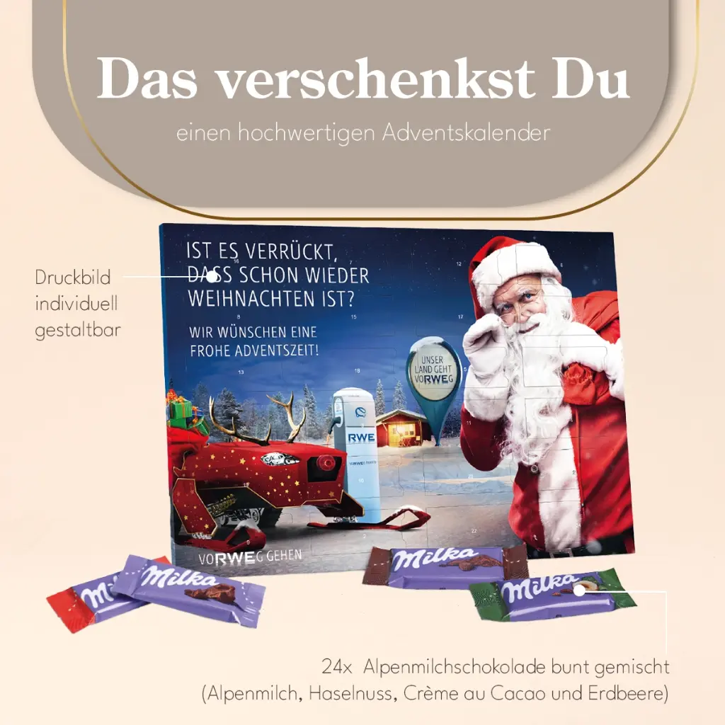 Tisch-Adventskalender Milka gemischt