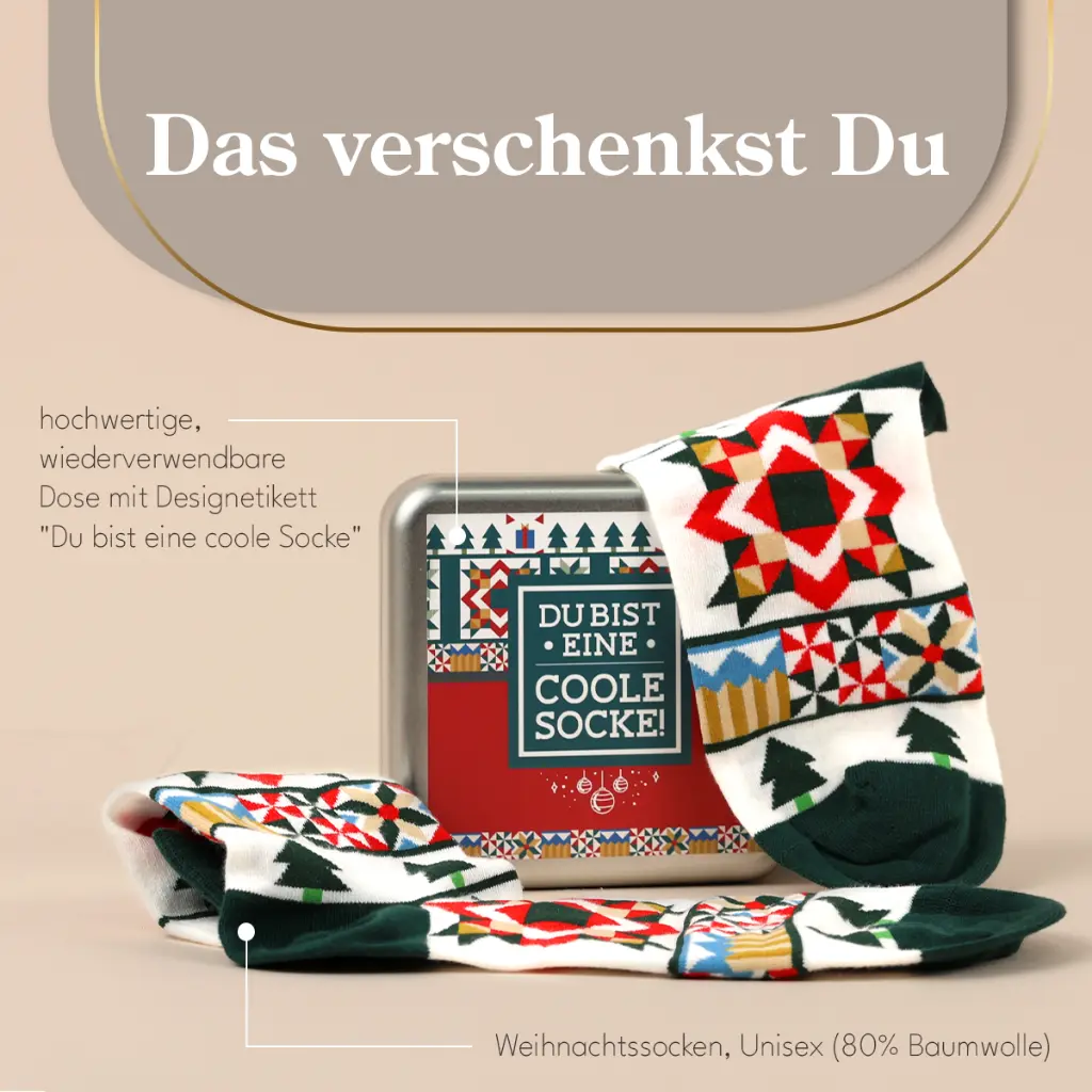 Du bist eine coole Socke!