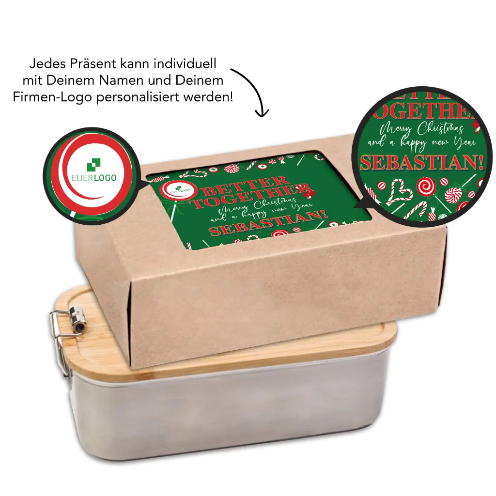 Lunchbox (Natur) - gefüllt