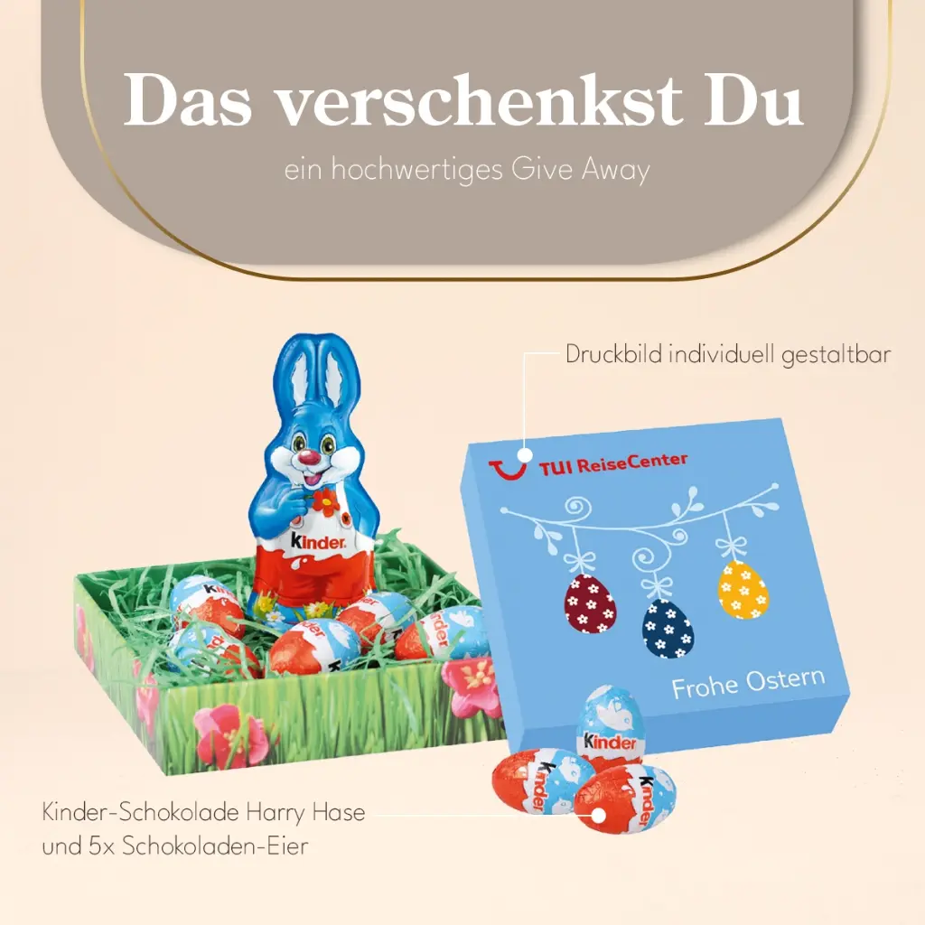 Osternest mit Kinder-Schokolade