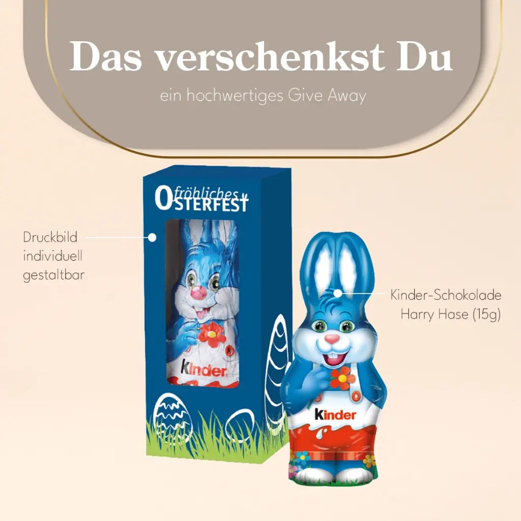 Kinder-Schokolade Harry Hase