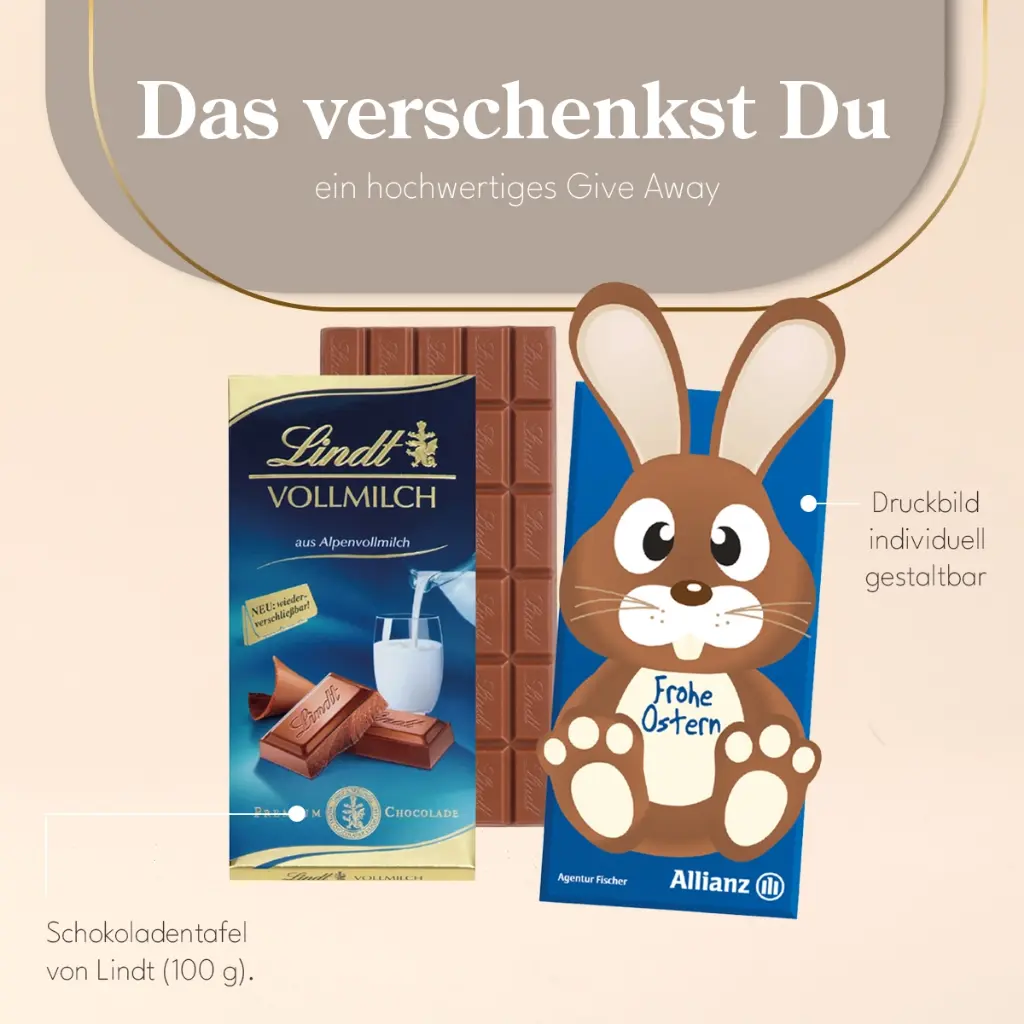 Schokoladentafel Osterhase