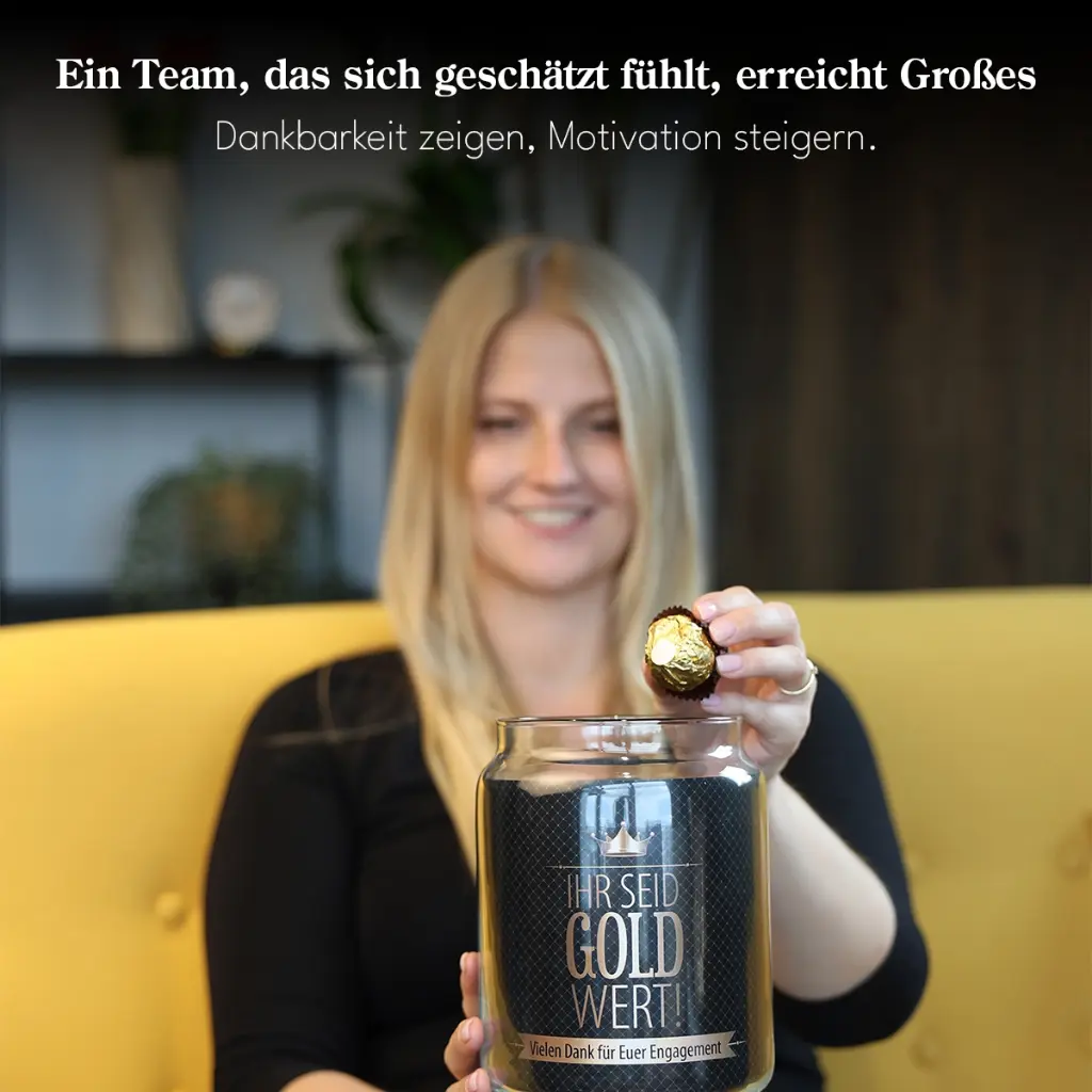 Teamgeschenk XL „Gold wert" - Rocher