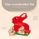 Promotion-Card Hase mit Goldhase von Lindt