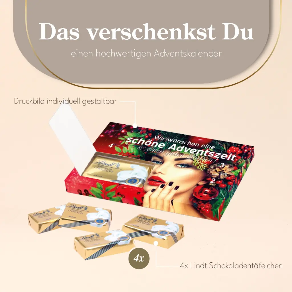Mini-Kalender Lindt „4 Adventssonntage“
