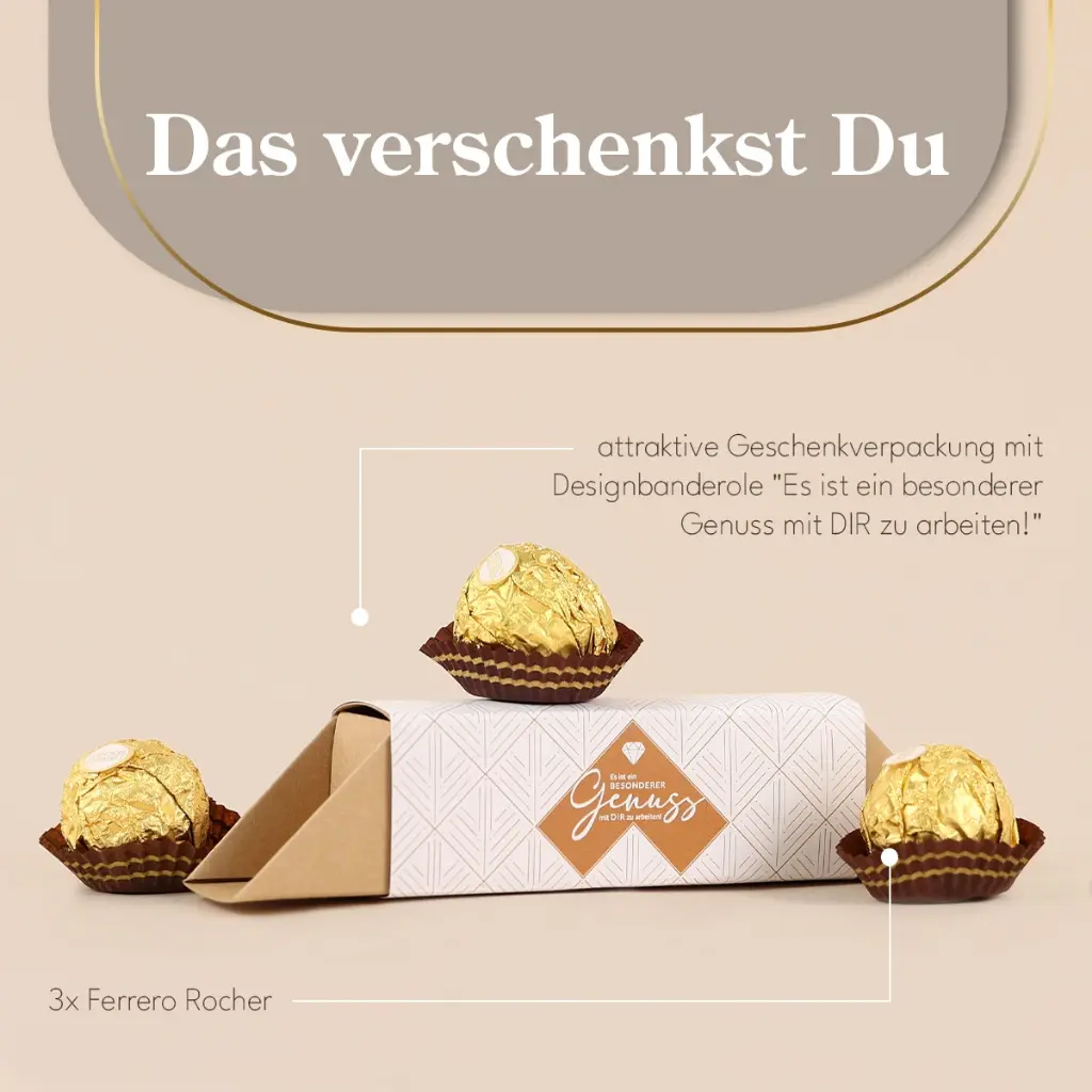 Geschenkverpackung "Ein besonderer Genuss" - Rocher