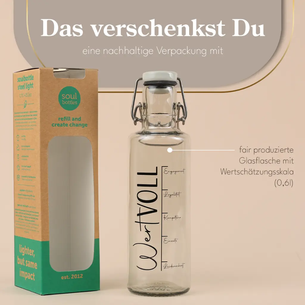 Trinkflasche Soulbottle "wertVOLL"