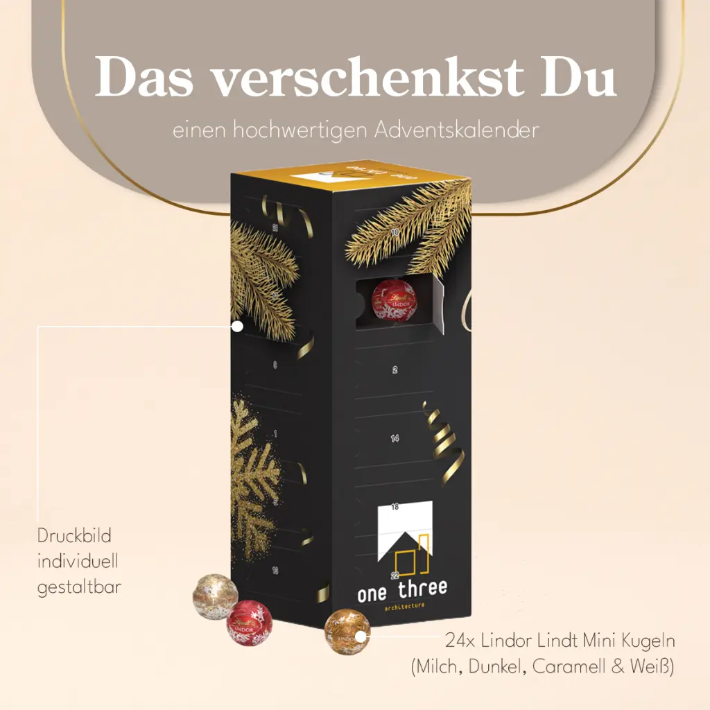 Mini-Kugeln Tower Adventskalender Lindt