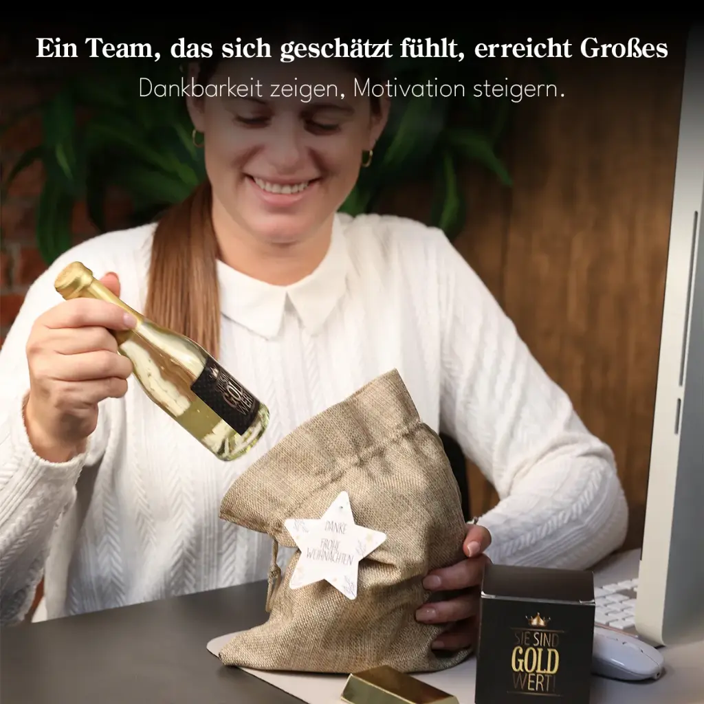 Weihnachts-Set "Sie sind Gold wert"