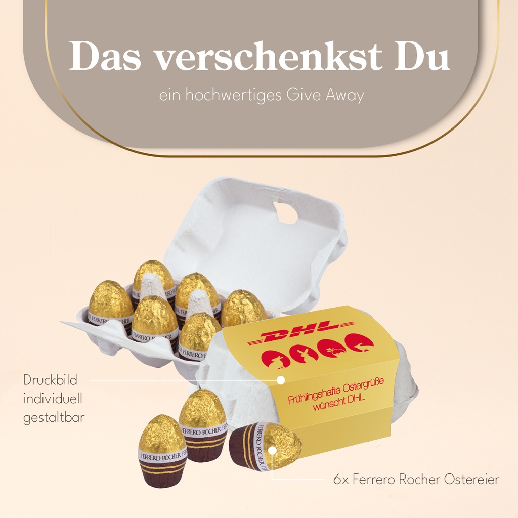 Schoko-Eier 6er-Set mit Ferrero Rocher Ostereier