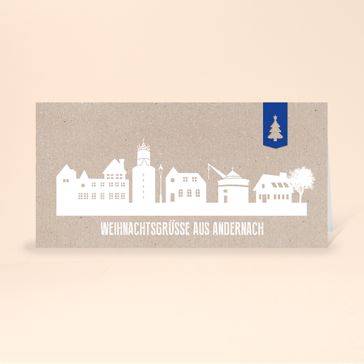 [WP10736] Karte: Skyline modern - Andernach (Wir gestalten gratis für Dich)