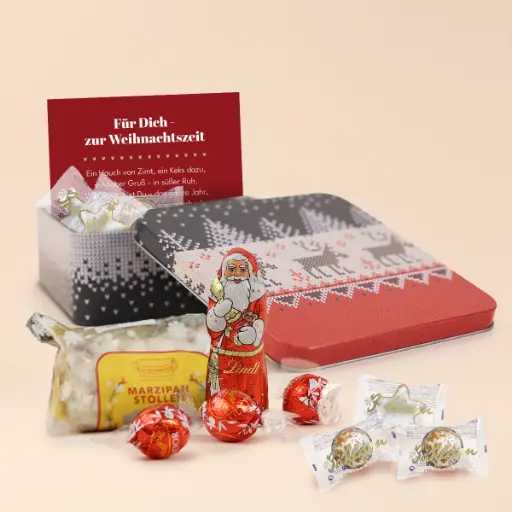 [WP13608] Geschenkdose "Frohe Festtage"