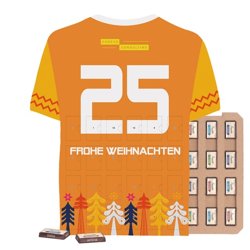 [1298-ECO-S] Täfelchen Adventskalender Trikot ECO - Sarotti 