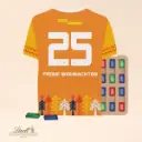 Täfelchen Adventskalender Trikot ECO, Papierblister - Lindt 