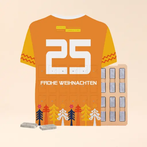 [1323-TRIKOT-ECO-A] Täfelchen Adventskalender Trikot ECO - Napolitain 