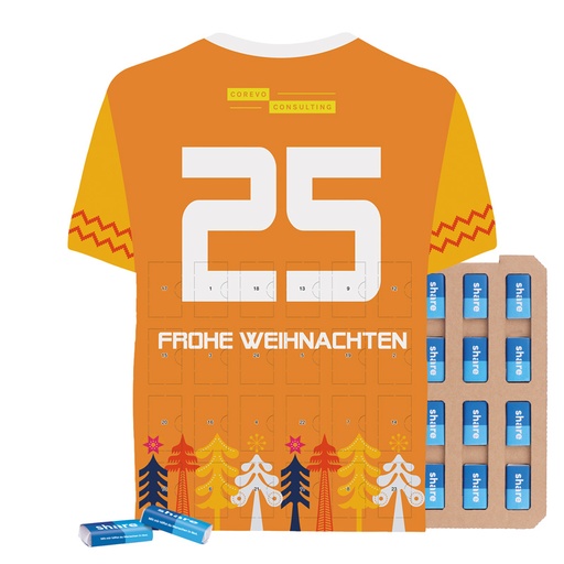 [1298-ECO-SH] Täfelchen Adventskalender Trikot ECO - share Napolitain 