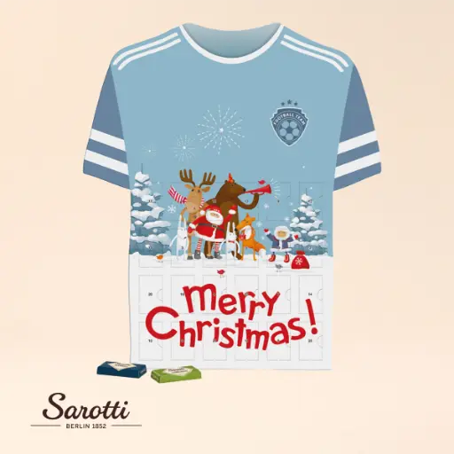 [1323-S] Täfelchen Adventskalender Trikot -  Sarotti 
