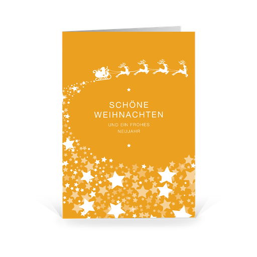 [WP5044] Karte: Sternenstaub gelb (Wir gestalten gratis für Dich)