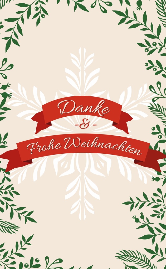 Motiv "Danke & Frohe Weihnachten"