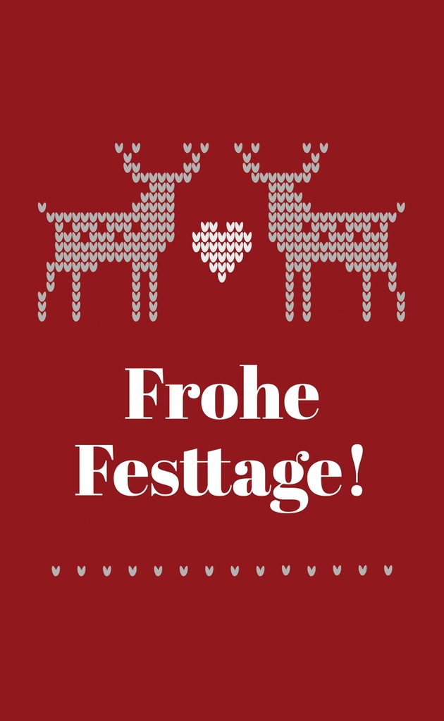 Motiv "Frohe Weihnachten Stick"