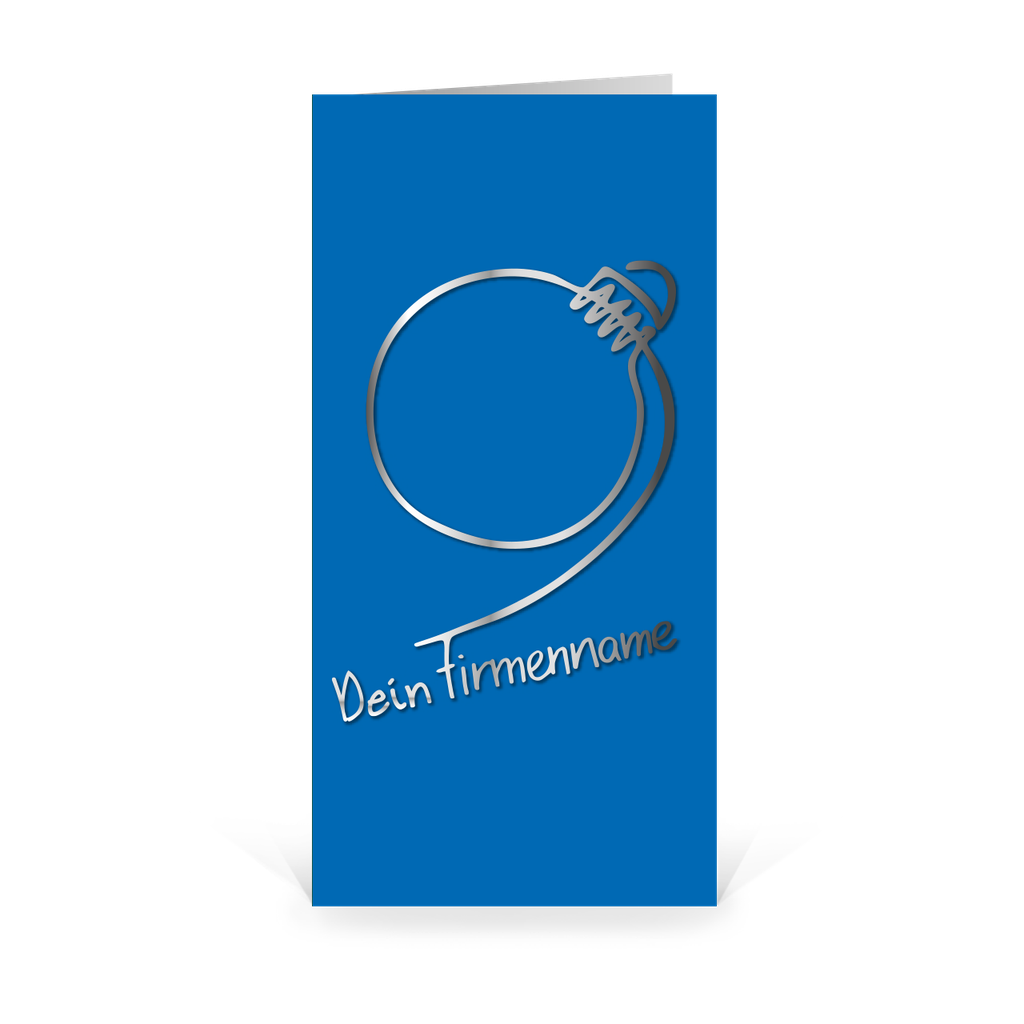 Karte: Handsigniert - Weihnachtskugel