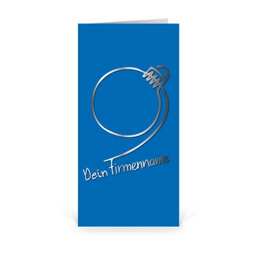 [WP758] Karte: Handsigniert - Weihnachtskugel (Wir gestalten gratis für Dich)