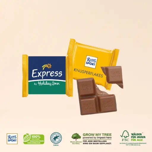 [ALT_91291] Ritter SPORT "Mini" mit Werbebanderole