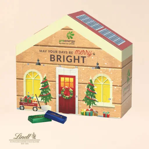 [1091-L] Adventskalender Haus, Lindt