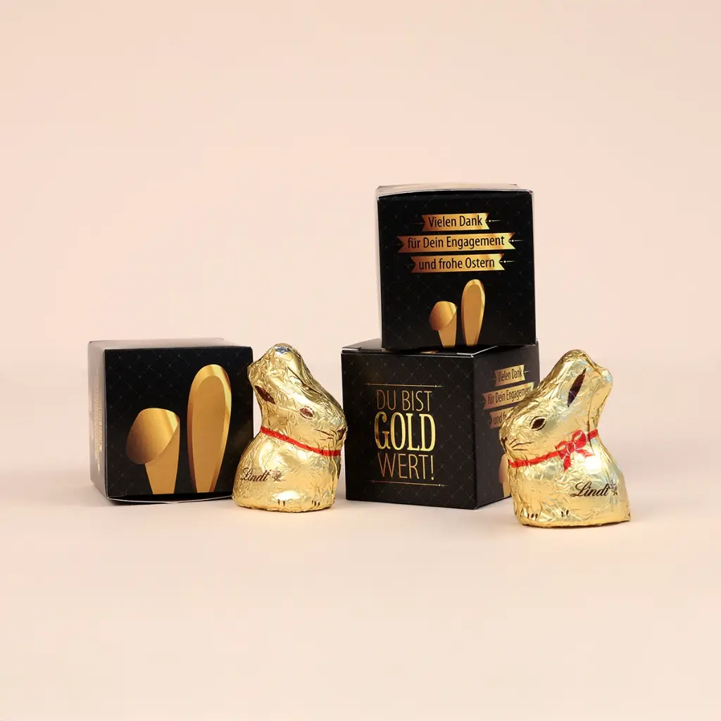 "Goldige Ostern" - Lindt Mini-Osterhase