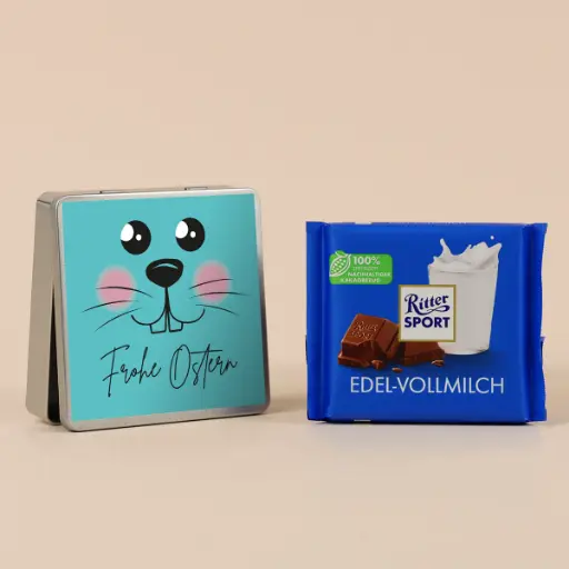 [WP13650] Geschenkdose "Frohe Ostern" - Ritter Sport