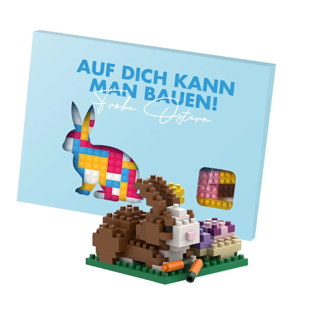 Oster-Baustein-Set "Auf Dich kann man bauen"