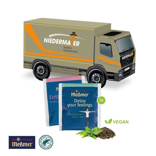 [91676] 3D Präsent "LKW" mit Meßmer 